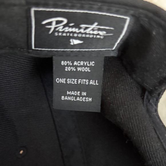 Primitive Black Adjustable Snapback Hat - Picture 3 of 3